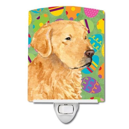 CAROLINES TREASURES Carolines Treasures SS4821CNL Golden Retriever Easter Eggtravaganza Ceramic Night Light SS4821CNL